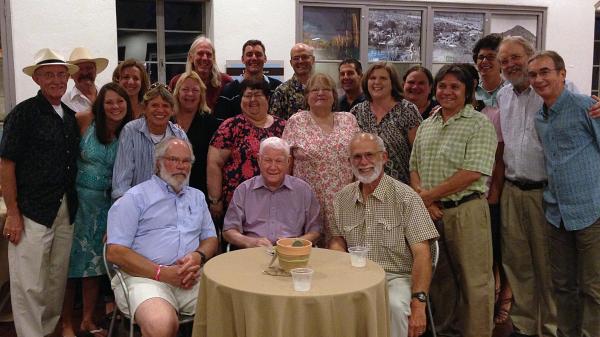 D.J. Pinkava (center) 80th birthday celebration Aug 2013